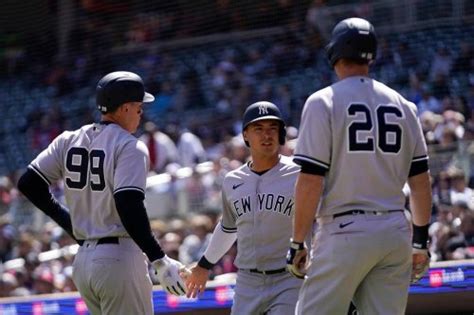 Yankees’ bats breakout to salvage series finale vs Twins in 12-6 win
